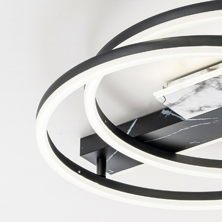 Светильник потолочный Escada 10252/2 LED*90W Black/White marble