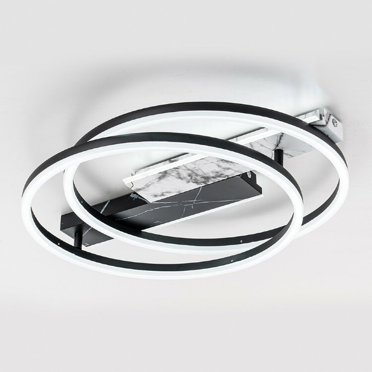 Светильник потолочный Escada 10252/2 LED*90W Black/White marble
