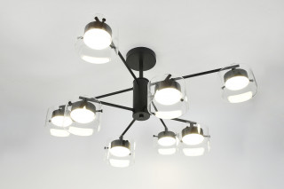 Люстра  MS 1217/8 Темо черный GX53 max/9W 800*800*365мм