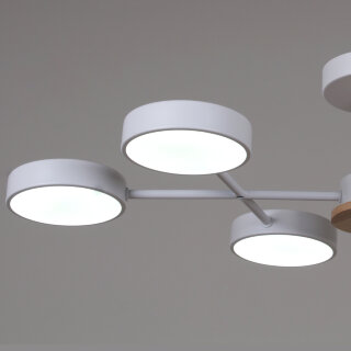 Люстра  SNEHA  03335-0.3-06 WH+WOOD