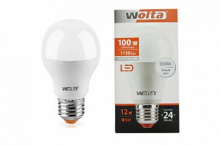 Лампа WOLTA Led 25W60BL 12W E27 6500K A60 (372)