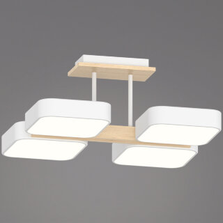 Люстра  SNEHA  03359-0.3-04 WH+WOOD
