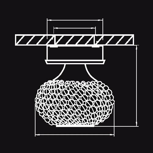 Светильник накладной Lightstar 160302  MONILE TOP CR G9 ЗОЛОТО/ПРОЗРАЧНЫЙ