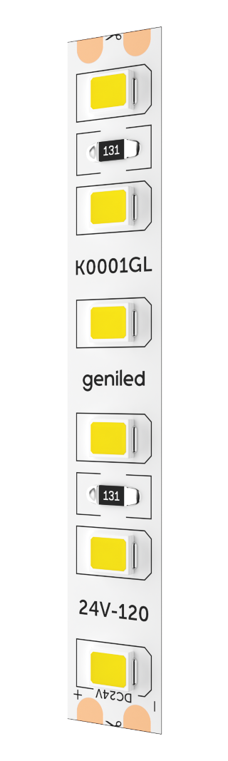Светодиодная лента Geniled GL-120SMD2835 24В 12Вт/м 8x5000 3800-4200К IP65