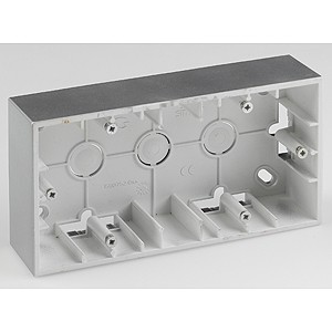 Коробка для наружного монтажа SIMON 15 2 поста, алюминий 1590752-033