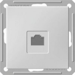 Розетка телефонная 1хRJ11 белый Wessen59