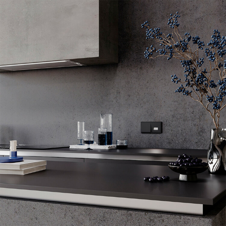 Встраиваемая LED подсветка Voltum S70 08 черный матовый VLS070608