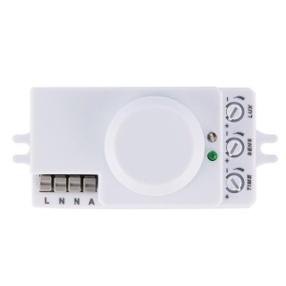 Датчик движения SNS-M-13 MCW 1200W R10m белый (микроволновый)