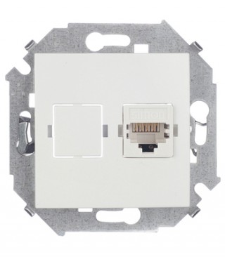 Розетка комп. RJ-45 белый 1591598-030 SIMON 15