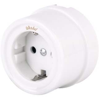 Розетка с/з Werkel Retro WL18-03-01 белый