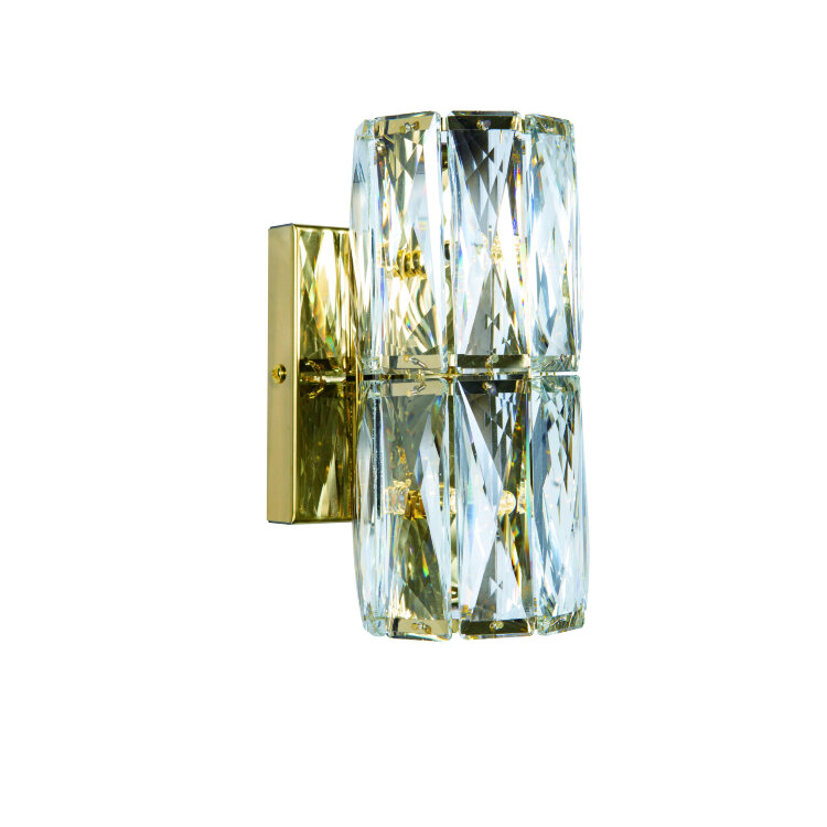Бра Veneto Luce W2405E/2A GOLD+CLEAR NW