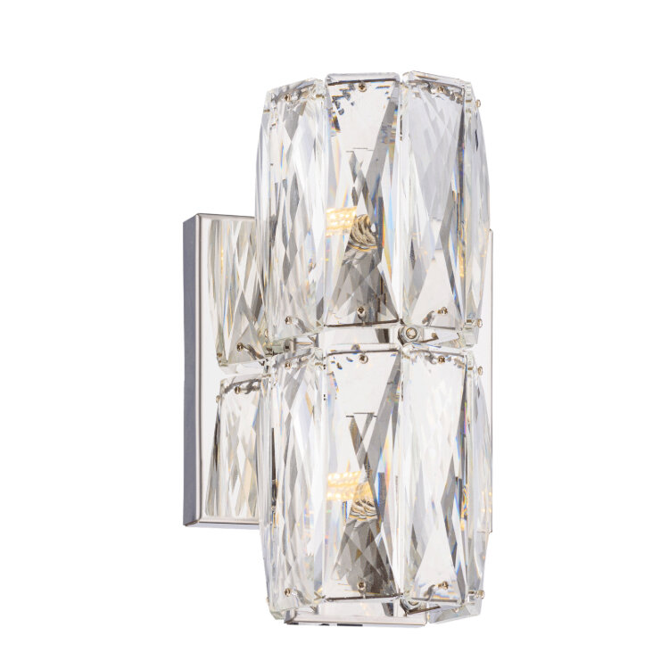 Бра Veneto Luce W2405R/2A CHROME+CLEAR NW