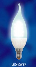 Лампа светодиодная  Uniel LED-CW37-3W/WW/E14 200 Lm (633) Уценка!