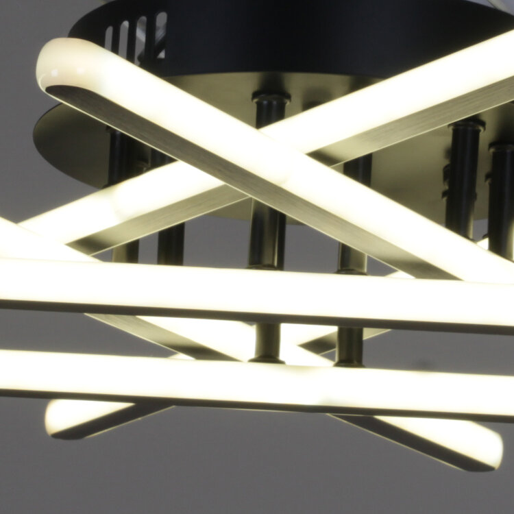 Люстра  SNEHA  08855-3.3-06C BK+GY