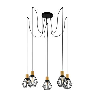 Подвес AURA  S3476-5 BK+BR+BK