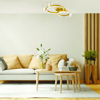 Люстра ESCADA 10225/2LED*65+15W Gold