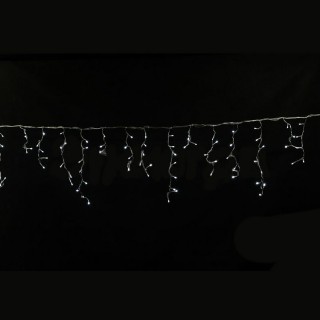 Бахрома светод. 5*0,6м (180LED) A-056 WT провод прозр, белая, с контроллером