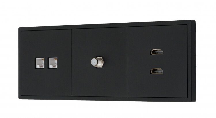 MIKAMI MI-5 Розетка спутникового телевидения SAT (черный soft touch), MI5