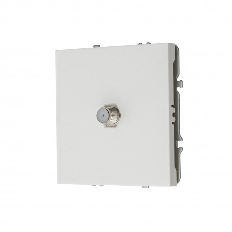 MIKAMI MI-5 Розетка спутникового телевидения SAT Белый глянцевый