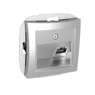 Розетка компьютерная  RJ45 WDE000383, хром (уп.10)