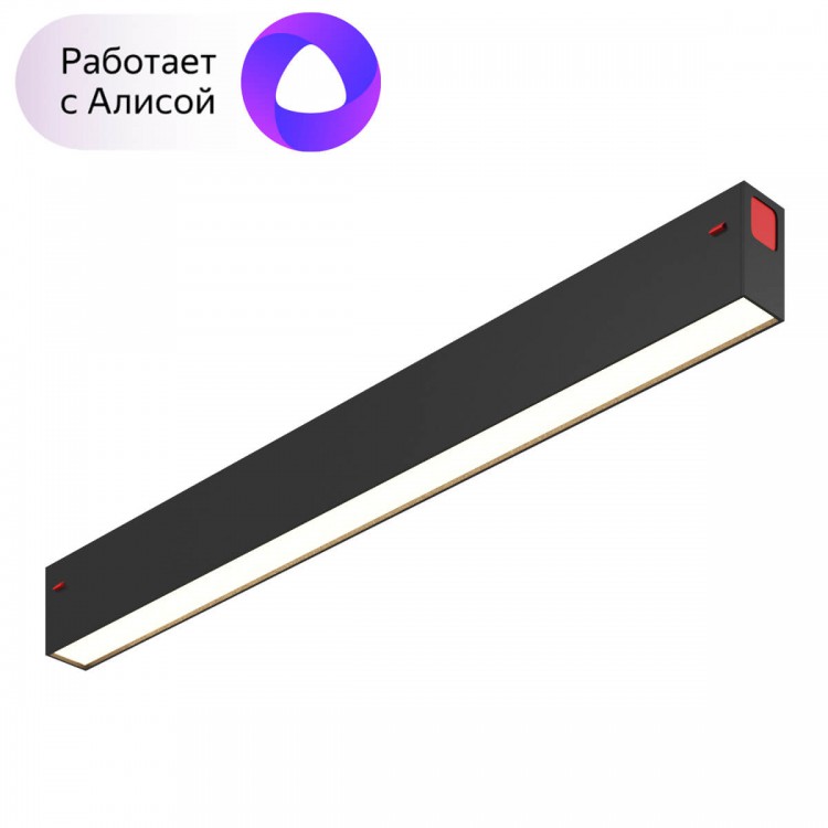 Светильник на шине Denkirs DK8004-BK работае с Алисой