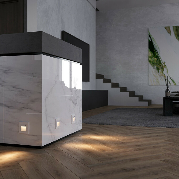 Werkel Встраиваемая LED подсветка W1154601 три режима с датчиком движения белый