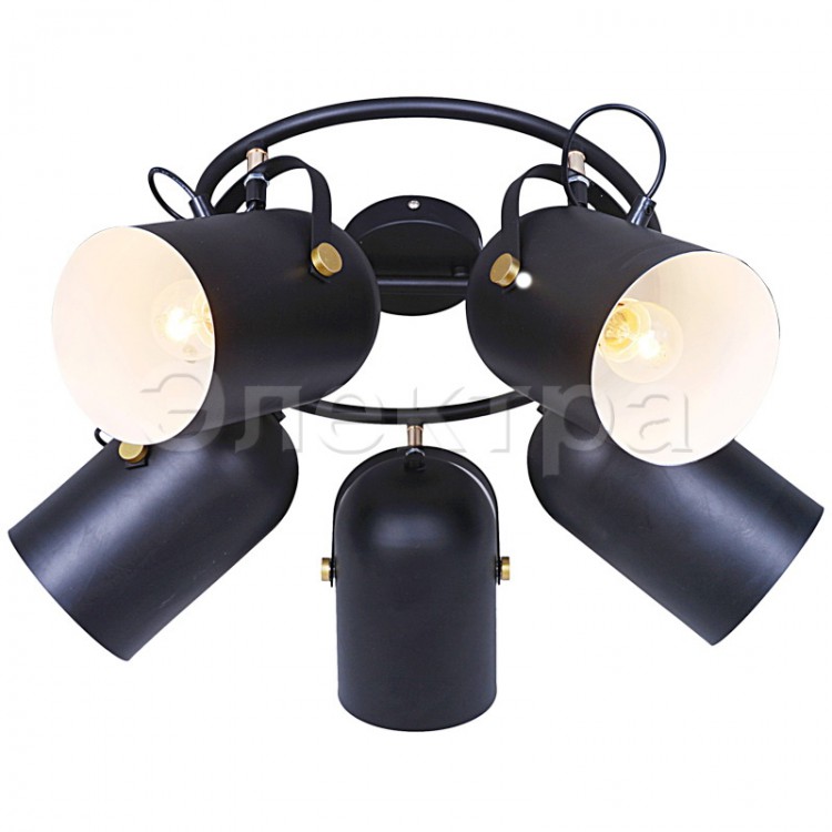 Бра SNEHA (ILLUMICO) IL7159-5WING-69 BK GD