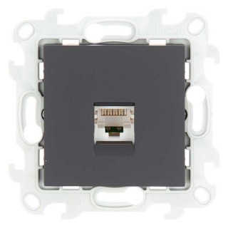 Simon 24 Графит Розетка RJ45 кат. 5е UTP