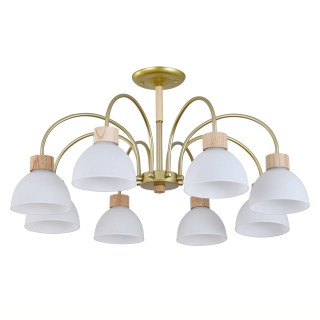 Люстра ESCADA  150005/8R E27*60W Gold/Wood ES0000062