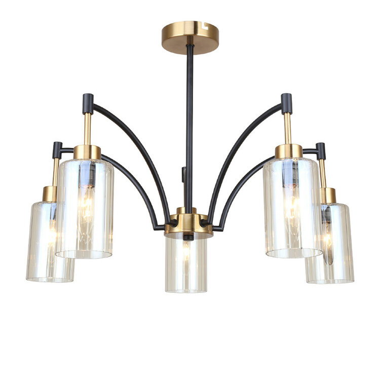 Люстра ESCADA  1166/5P E14*40W Brass/Black