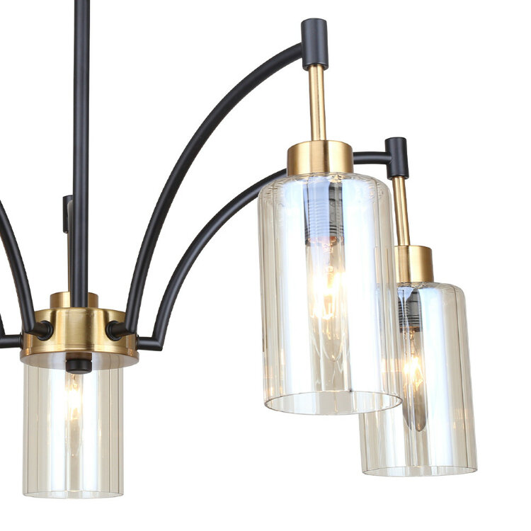 Люстра ESCADA  1166/5P E14*40W Brass/Black