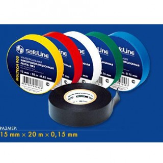 Изолента " SafeLine " 15мм/20м (от -50*С до +80*С) синяя