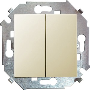 Проходной выкл. SIMON 15 (перекл). 2-кл. винт.зажим слон.кость 1591397-031