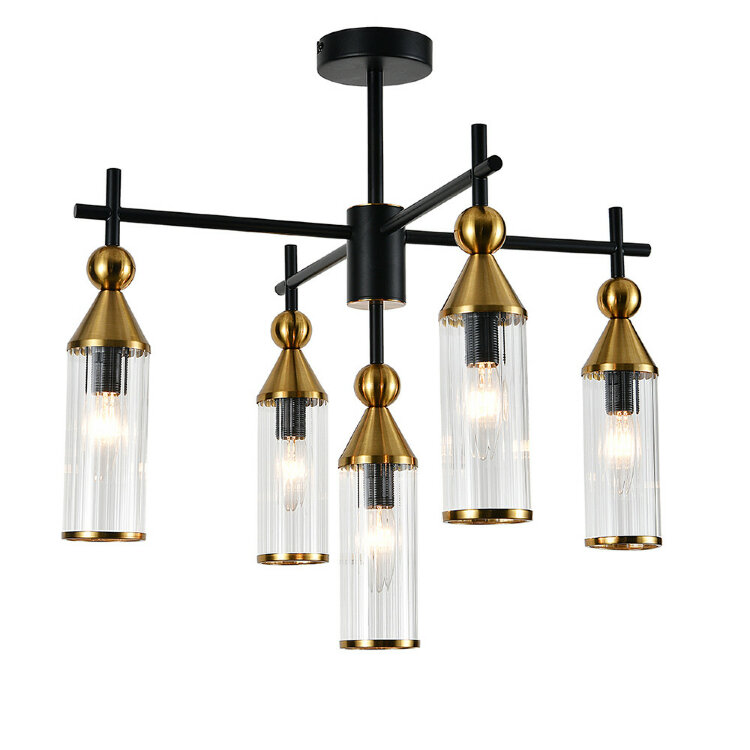 Люстра INDIGO  13037/5R Black V000527