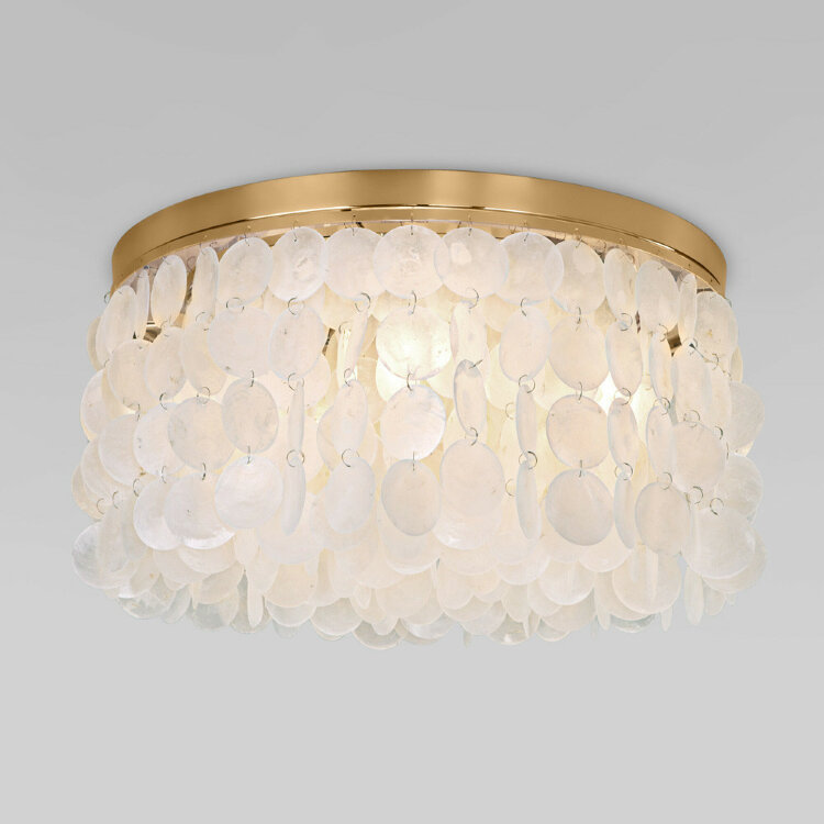 Люстра  Eurosvet  60084/5 латунь/перламутр