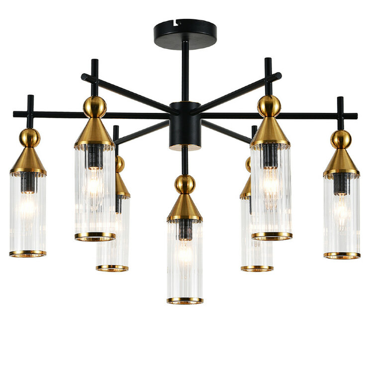 Люстра INDIGO  13037/7R Black V000528