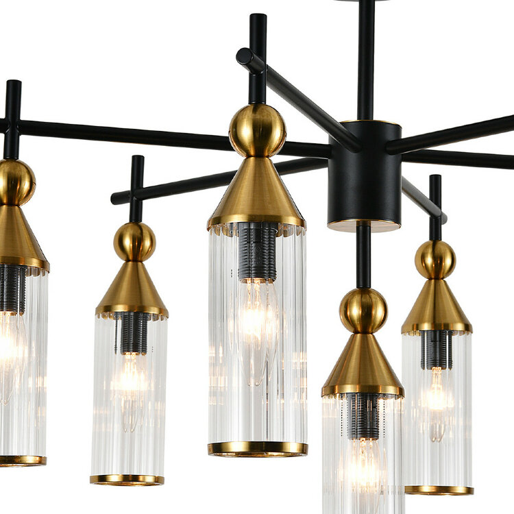 Люстра INDIGO  13037/7R Black V000528